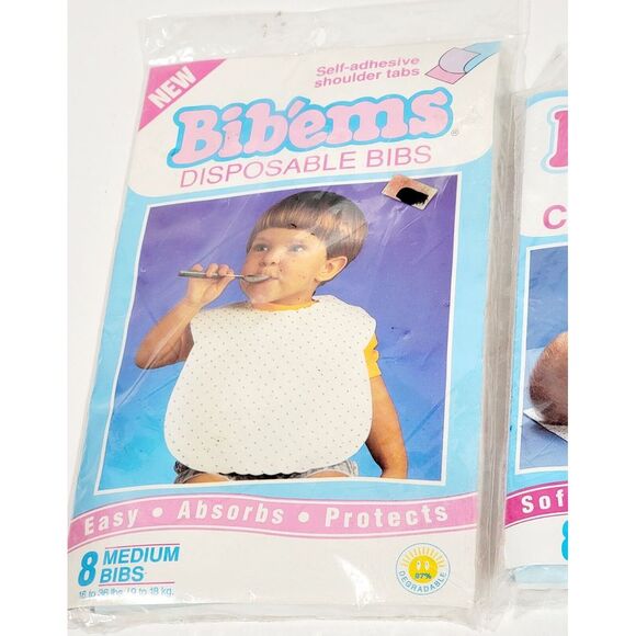 Vintage Padems & Bidems Disposable Changing Pads & Bids 8 Pack Medium - Picture 6 of 15